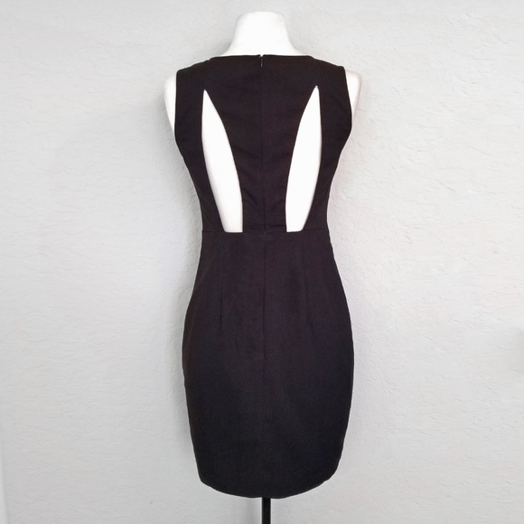 Ark & Co ARKnCo Fitted Black Cut Out Dress M - Picture 2 of 3